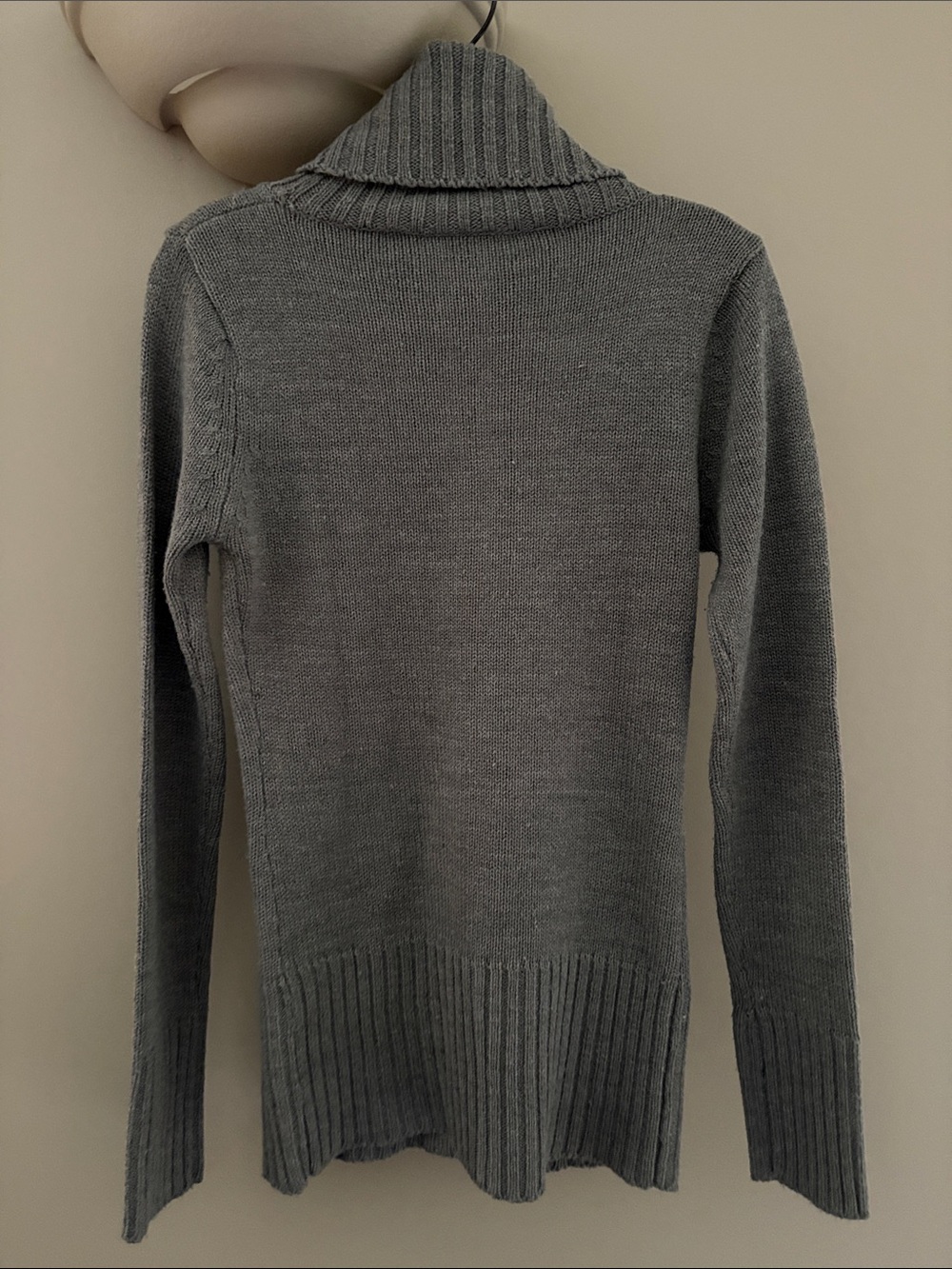 Suzy Shier Gray Cowl Neck Sweater - Picture 8 of 13